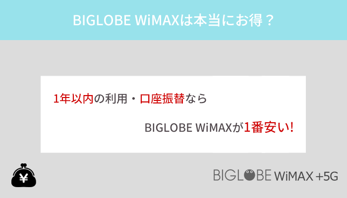 BIGLOBE WiMAXは本当にお得?人気のWiMAX5社と料金を比較