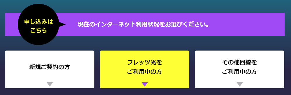 公式サイトの申し込みフォームに必要事項を入力する